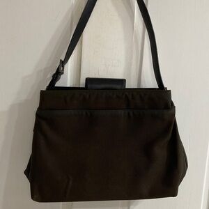 Coach Nylon Bag with Black leather trim